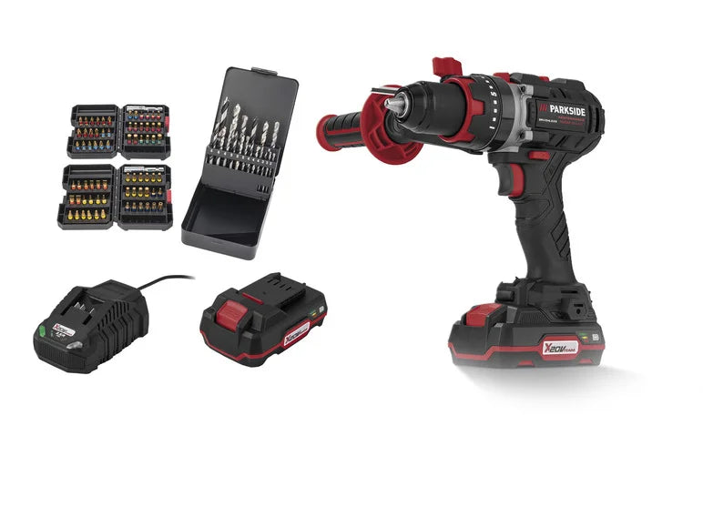 PARKSIDE PERFORMANCE® Taladro atornillador percutor inalámbrico PSBSAP 20-Li C3, 20 V