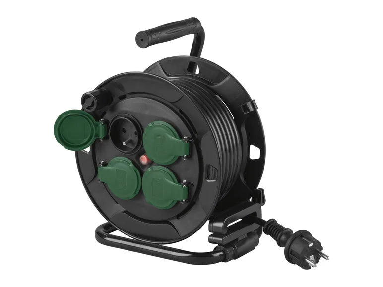 PARKSIDE® Enrollacables con 4 tomas PSCR10MR1, 10 m